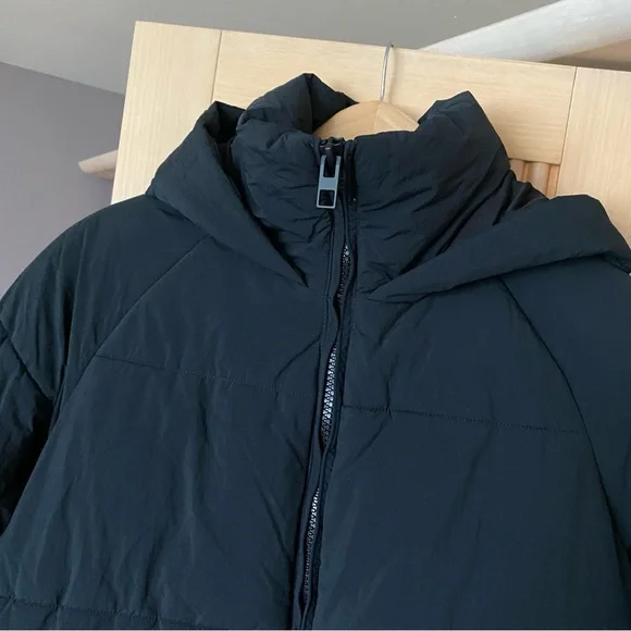 Zara anorak extra long puffer coat black - Picture 4 of 12